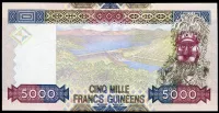 Guinea (P 41b) 5000 FRANCS (2012) - UNC