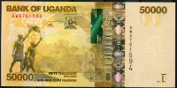 Uganda (P 54d) 50 000 Schillings (2021) - UNC