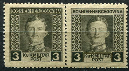 (1917) MiNr. 124 A ** (2-er) - Bosna a Hercegovina (Rakousko-Uhersko) - císař Karel I.