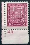 (1929) Pof. 252 ** (dč 2A) - Československo - Státní znak