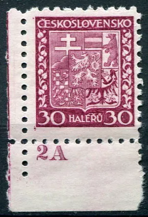 (1929) Pof. 252 ** (dč 2A) - Československo - Státní znak