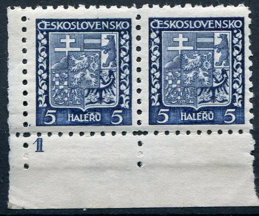 (1931) Prof. 248 ** (sp + dč 1) - Československo - Státní znak