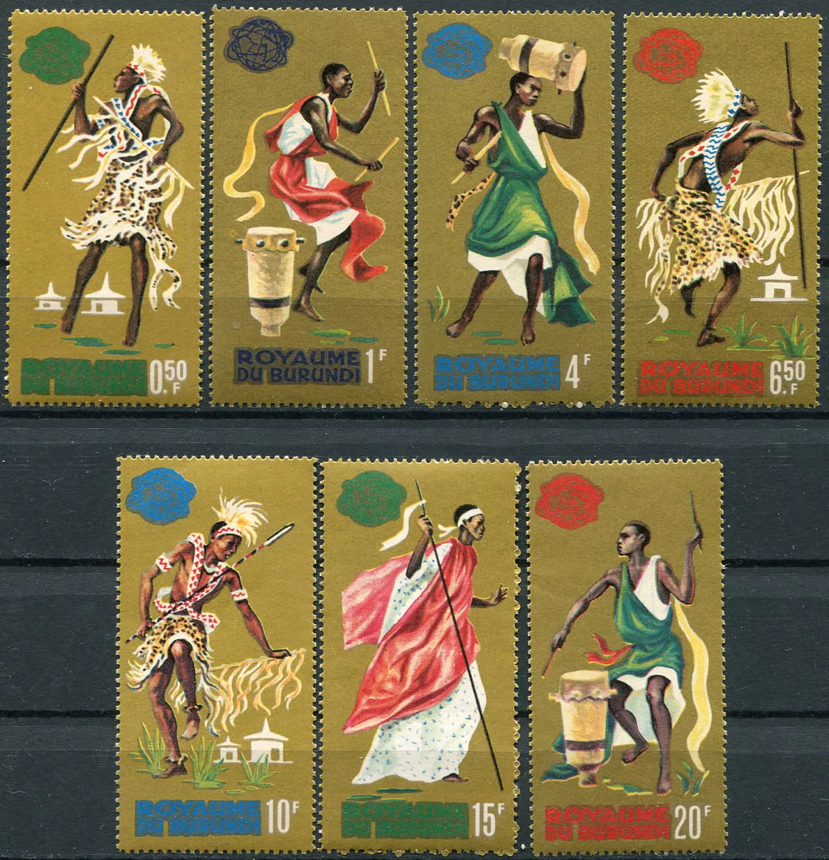 (1964) MiNr. 109 - 118 A ** - Burundi - Letecká známka - Světová výstava 1964/1965, New York (I.)