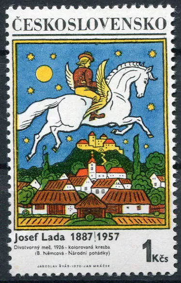 (1970) Pof. 1824 ** (II. typ) - Československo - Josef Lada, Divotvorný meč