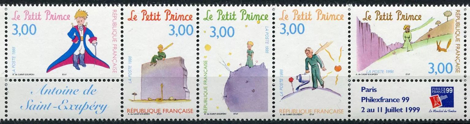 (1998) MiNr. 3316 - 3320 Zf ** - Francie - Malý princ