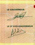 Burundi (P 50b) 500 Francs (2018) - vzor podpisu