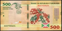 Burundi (P 50b) 500 Francs (2018) - UNC