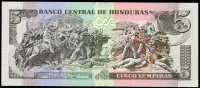 Honduras (P 98b) 5 LEMPIRAS (12.6.2014) - UNC