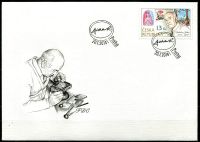 (2014) FDC 795 - Tradycja projektowania czeskich znaczków pocztowych