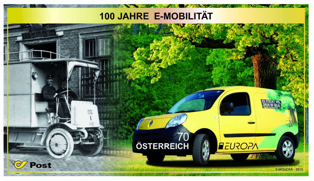 (2013) MiNr. 3070 ** - Austria - BLOK 75 - EUROPA 2013 "Pojazdy pocztowe"