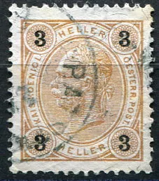 (1901) MiNr. 86B - O - Austro-Węgry - znaczek: Franciszek Józef I.