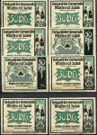 (1921) Mülsen St. Jacob - zestaw (#1-8) - 8* 50 Pfening (UNC/-1) (1921) Mülsen St. Jacob - sestava (# 1-8) - 8* 50 Pfening (UNC/-1