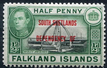 (1944) MiNr. SS 1 * - Falklandy - Zależność od Szetlandów Południowych - pomnik
