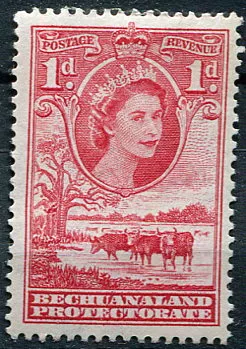 (1955) MiNr. 130 * - Bechuanaland Protectorate - král Alžběta II.