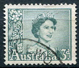 (1960) MiNr. 289 A (O) - Australia - Królowa Elżbieta II. (1960) MiNr. 289 A (O) - Austrálie - Královna Alžběta II.