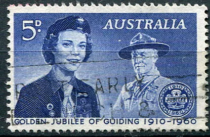 (1960) MiNr. 305 (O) - Australia - 50. rocznica powstania ruchu harcerskiego (1960) MiNr. 305 (O) - Austrálie - 50. výročí skautského hnutí dívek