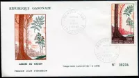 (1967) FDC MiNr. 293 - Gabun - Okoumé (Aucoumea klaineana)
