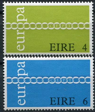 (1971) MiNr. 265 - 266 ** - Irsko - Europa