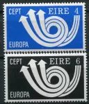 (1973) MiNr. 289 - 290 ** - Irlandia - Europa 