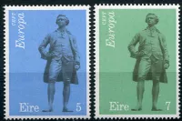 (1974) MiNr. 302 - 303 ** - Irlandia - Europa - statuetki