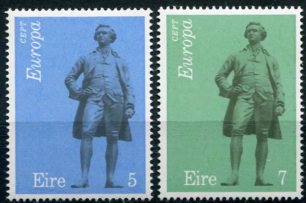 (1974) MiNr. 302 - 303 ** - Irsko - Europa - sochy