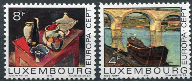 (1975) MiNr. 904 - 905 ** - Luksemburg - Europa: Obrazy