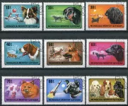 (1978) MiNr. 1171 - 1179 - O - Mongolsko - Psi