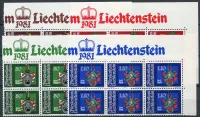 (1981) MiNr. 766 - 769 ** (6-bl) - Lichtenštejnsko - Erby