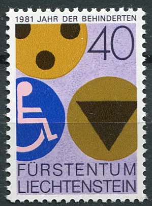 (1981) MiNr. 774 ** - Liechtenstein - Międzynarodowy Rok Osób Niepełnosprawnych (1981) MiNr. 774 ** - Lichtenštejnsko - Mezinárodní rok invalidů