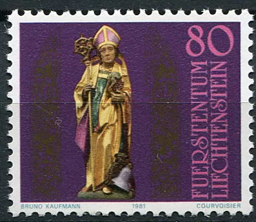 (1981) MiNr. 775 ** - Lichtenštejnsko - biskup Theodor