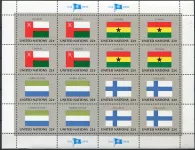 (1985) MiNr. 472 - 487 ** (PL) - OSN New York - série Vlajky 1985