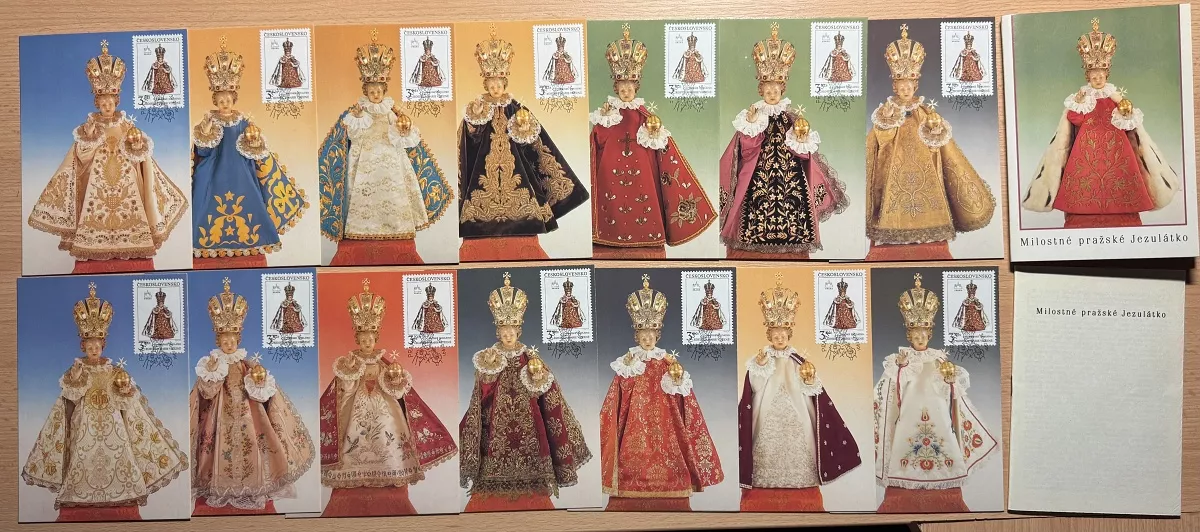 (1991) Pof. 2988 - CM - Milostné pražské Jezulátko (15 ks + obal)