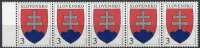 (1993) MiNr. 163 ** (5-er) - Słowacja - Małe godło państwowe