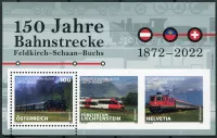 (2022) MiNr. 3672 ** (Bl. 137) - Rakousko - Feldkirch-Schaan-Buchs