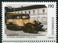 (2024) MiNr. 3812 ** - Rakousko - Citroën Kégresse P15N (1928), poštovní autobus
