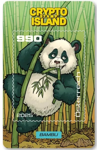 (2025) MiNr. 3910 (Bl. 175) ** - Rakousko - Krypto známka - Panda „Bambu“