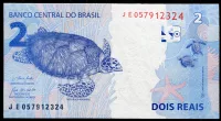 Brazylia (P 252 f) 2 Reais (2023) - UNC Brazílie (P 252 f) 2 Reais (2023) - UNC