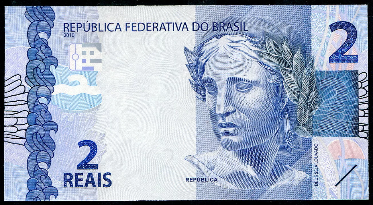 Brazylia (P 252 f) 2 Reais (2023) - UNC Brazílie (P 252 f) 2 Reais (2023) - UNC