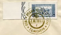 Československo - obálka zn. POFIS 284 -příl. razítko T. G. Masaryk 1935