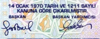 Turecko (P 212a.2) 500 000 Lirasi 1970 (1997) - UNC