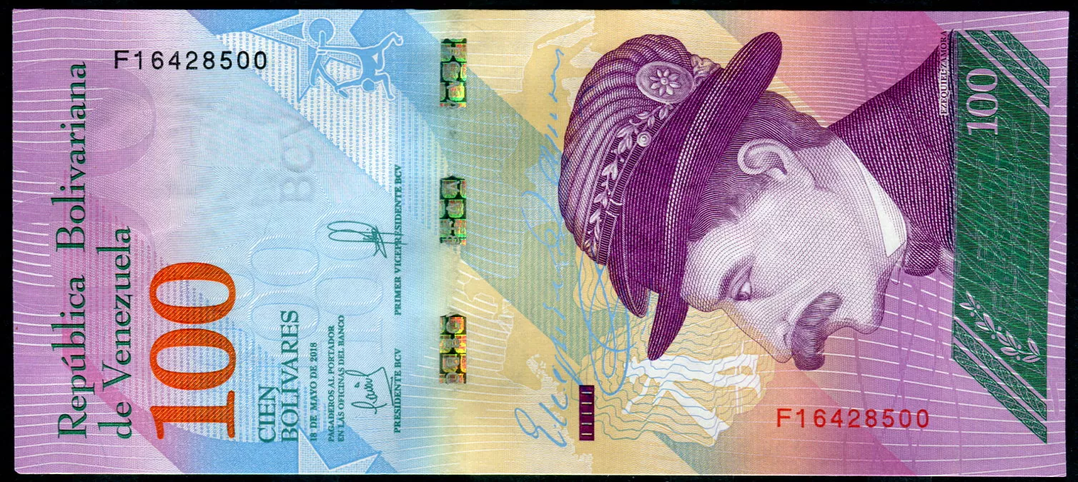 Venezuela (P 106c) - 100 bolivares (18.5.2018) - UNC