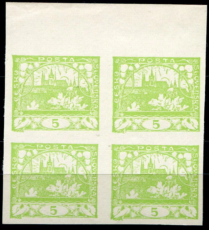 (1948) č. NT3 ** (4-bl) - Československo - Novotisk - 30 let čs. poštovní známky