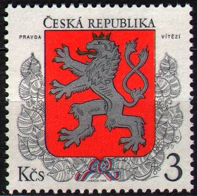 (1993) MiNr.1 ** - Republika Czeska - Znak: Godło państwowe