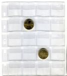 Arkusz TGW 20 - na 20 monet z kieszonką (rozmiar 40x40 mm)