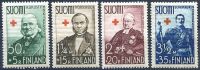(1938) MiNr. 204 - 207 ** - Finlandia - Czerwony Krzyż