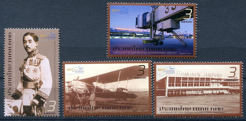 (2014) MiNr. 3425 - 3428 A ** - Thajsko -  100 let Mezinárodního letiště v Bankoku